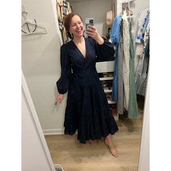 Banana Republic Navy Wrap Dress - Picture 2 of 2